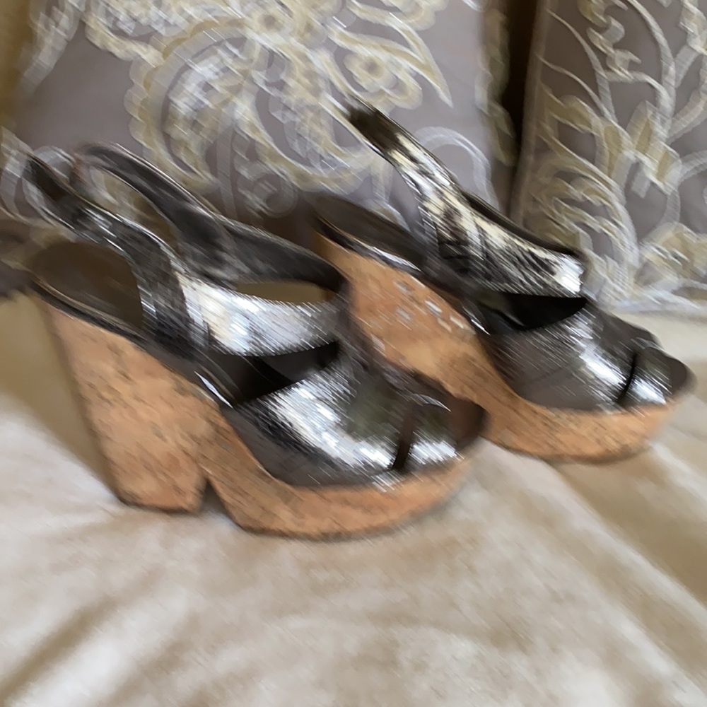 Bcbgeneration Metallic Silver Platform Sandal - image 2